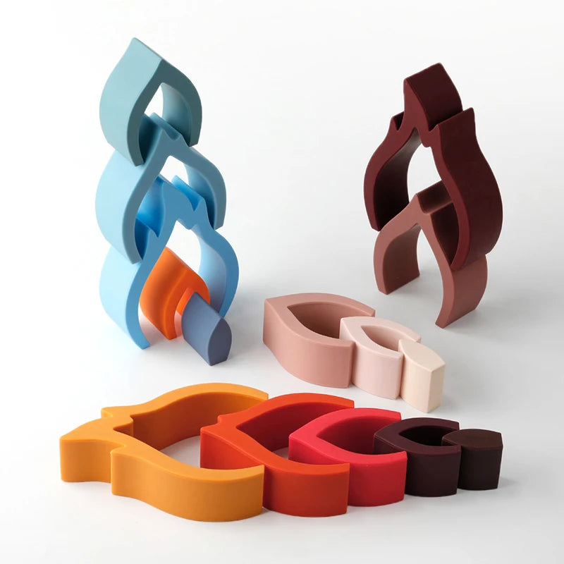 Soft Silicone Stacking Blocks