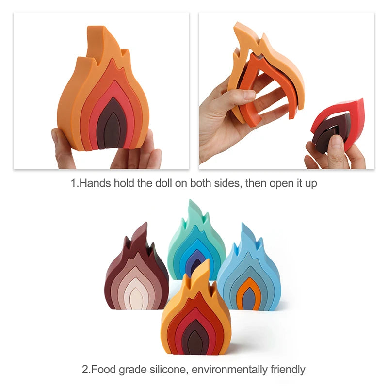 Soft Silicone Stacking Blocks