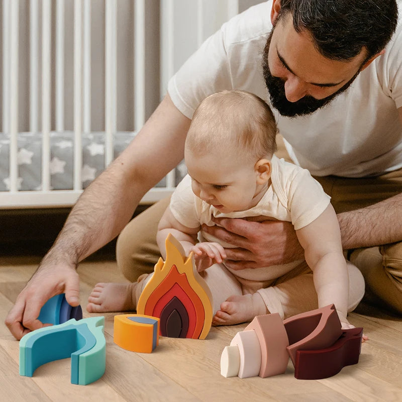 Soft Silicone Stacking Blocks