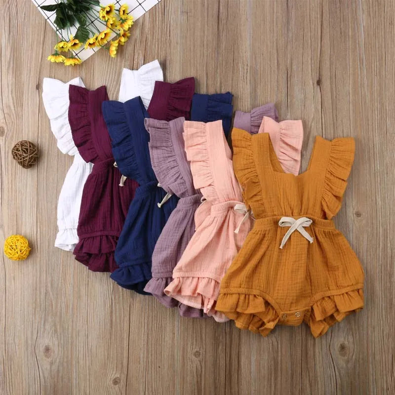 Girls Ruffle Romper