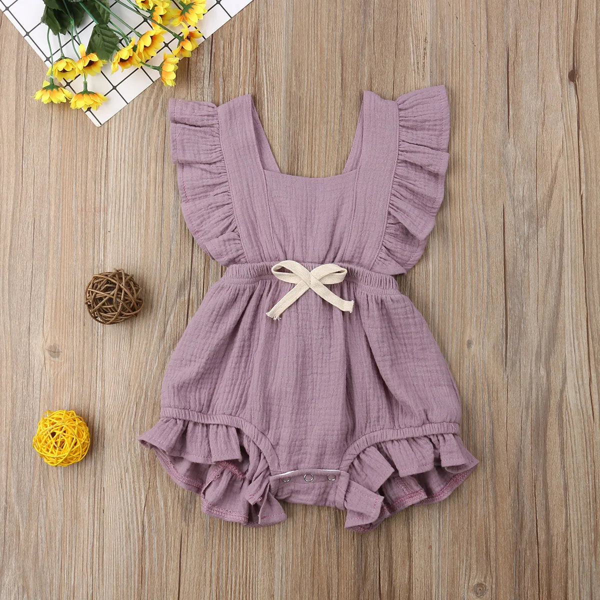 Girls Ruffle Romper